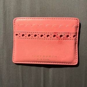 Adorable pink Tory Burch card holder